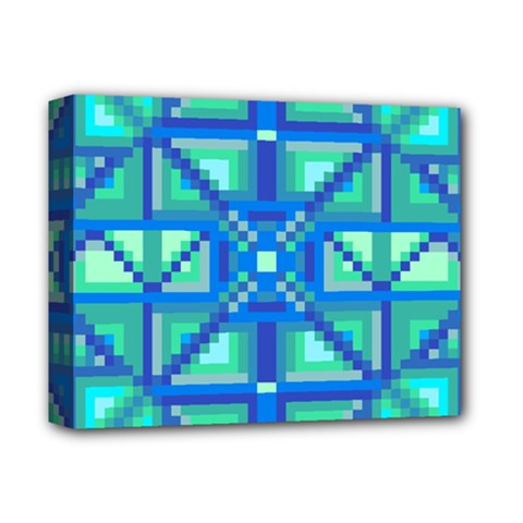 Grid Geometric Pattern Colorful Deluxe Canvas 14  X 11  by Nexatart