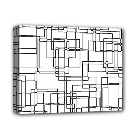 Structure Pattern Network Deluxe Canvas 14  X 11  by Nexatart