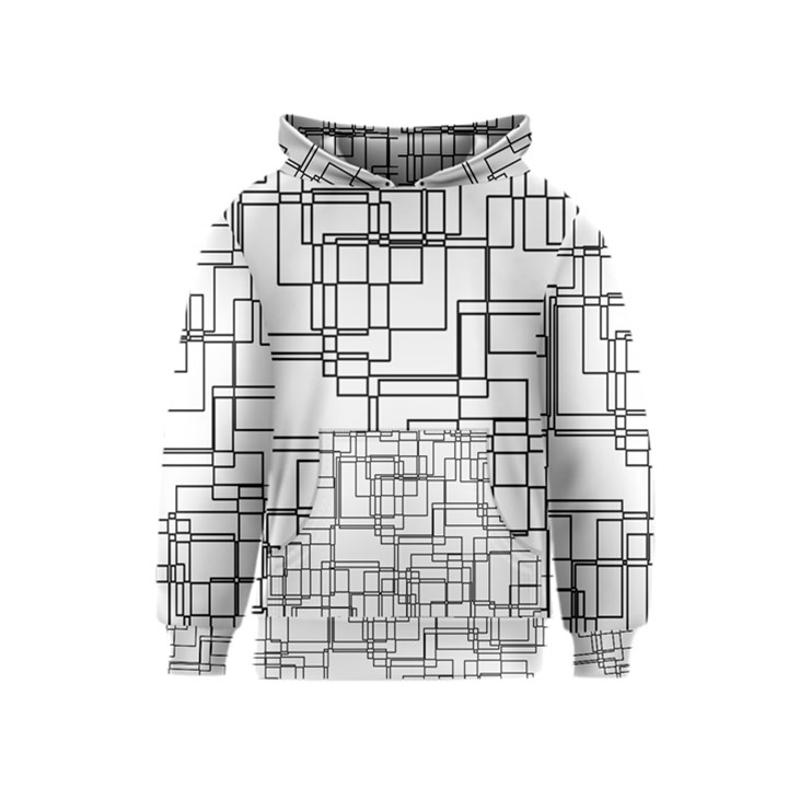 Structure Pattern Network Kids  Pullover Hoodie