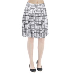 Structure Pattern Network Pleated Skirt by Nexatart