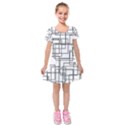 Structure Pattern Network Kids  Short Sleeve Velvet Dress View1