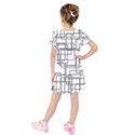 Structure Pattern Network Kids  Short Sleeve Velvet Dress View2