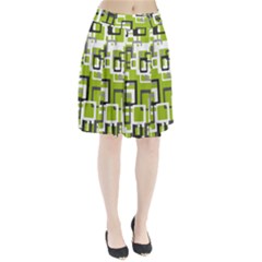 Pattern Abstract Form Four Corner Pleated Skirt by Nexatart