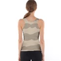 Pattern Wave Beige Brown Tank Top View2