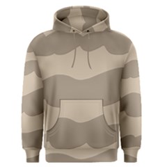 Pattern Wave Beige Brown Men s Pullover Hoodie by Nexatart