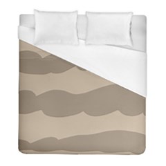 Pattern Wave Beige Brown Duvet Cover (full/ Double Size) by Nexatart