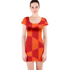 Background Texture Pattern Colorful Short Sleeve Bodycon Dress by Nexatart