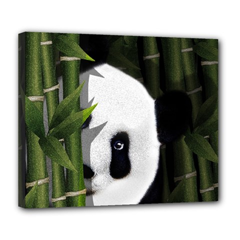 Panda Deluxe Canvas 24  X 20   by Valentinaart