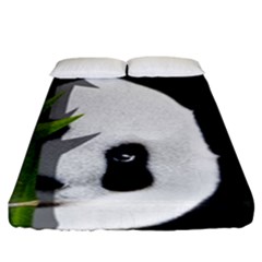 Panda Fitted Sheet (king Size) by Valentinaart