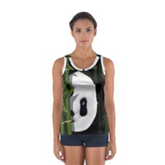 Panda Women s Sport Tank Top  by Valentinaart