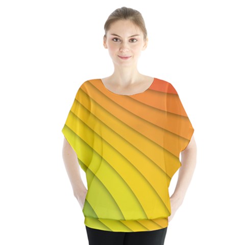 Abstract Pattern Lines Wave Blouse by Nexatart