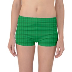 Pattern Green Background Lines Boyleg Bikini Bottoms by Nexatart