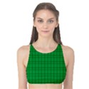 Pattern Green Background Lines Tank Bikini Top View1