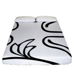 Decoration Pattern Design Flower Fitted Sheet (queen Size) by Nexatart