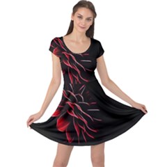 Pattern Design Abstract Background Cap Sleeve Dresses by Nexatart