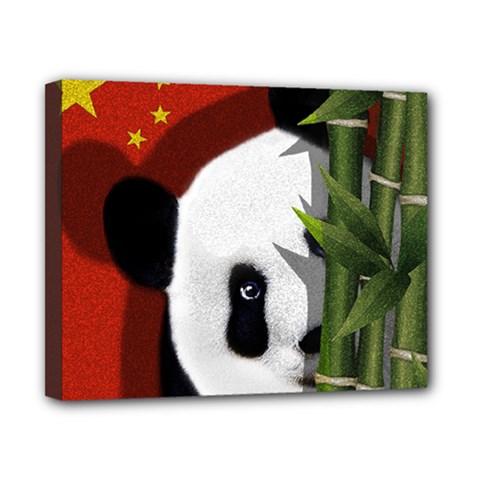 Panda Canvas 10  X 8  by Valentinaart