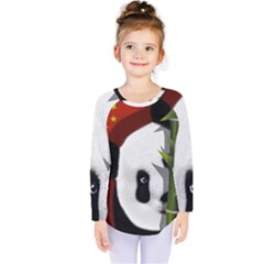 Panda Kids  Long Sleeve Tee