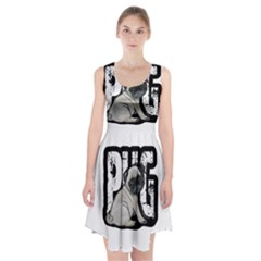 Pug Racerback Midi Dress by Valentinaart