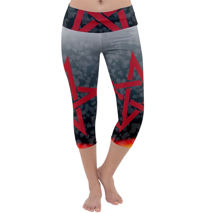 Bullshit Shirts Celtic Pentagramm 1 Capri Yoga Leggings