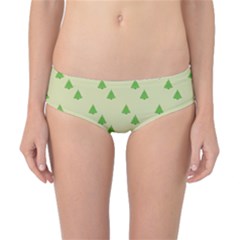 Christmas Wrapping Paper Pattern Classic Bikini Bottoms