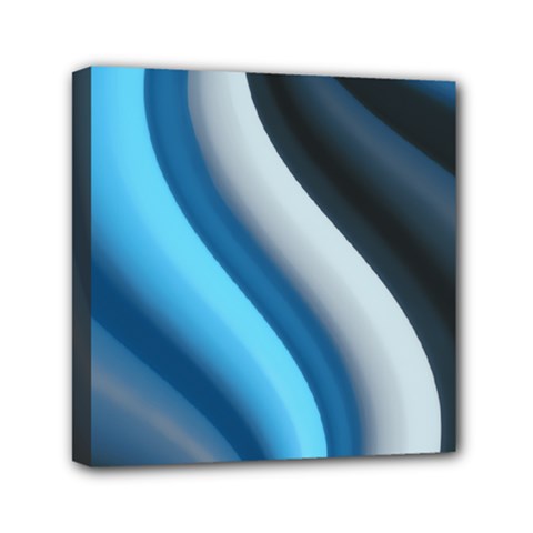 Abstract Pattern Lines Wave Mini Canvas 6  X 6  by Nexatart