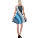 Abstract Pattern Lines Wave Reversible Velvet Sleeveless Dress View2