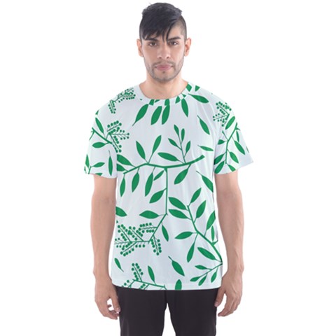 Leaves Foliage Green Wallpaper Men s Sport Mesh Tee by Nexatart