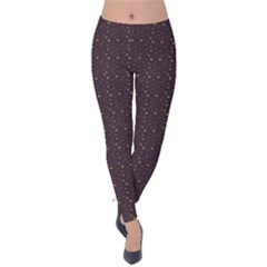 Pattern Background Star Velvet Leggings