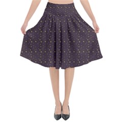 Pattern Background Star Flared Midi Skirt by Nexatart