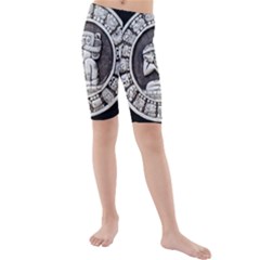 Pattern Motif Decor Kids  Mid Length Swim Shorts by Nexatart