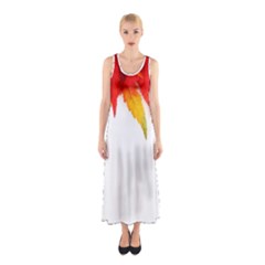 Abstract Autumn Background Bright Sleeveless Maxi Dress by Nexatart