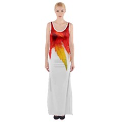 Abstract Autumn Background Bright Maxi Thigh Split Dress by Nexatart