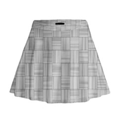 Flooring Household Pattern Mini Flare Skirt by Nexatart