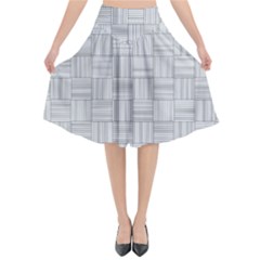 Flooring Household Pattern Flared Midi Skirt by Nexatart