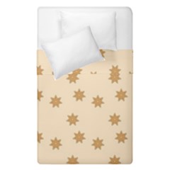 Pattern Gingerbread Star Duvet Cover Double Side (single Size) by Nexatart