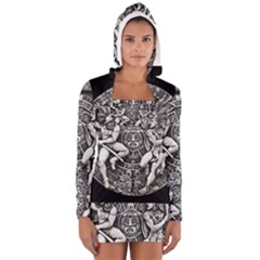 Pattern Motif Decor Women s Long Sleeve Hooded T-shirt by Nexatart