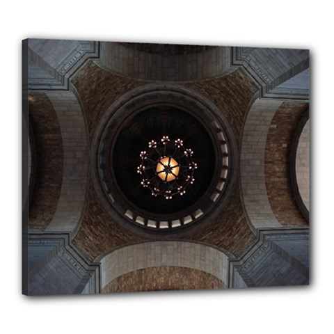 Pattern Design Symmetry Up Ceiling Canvas 24  X 20  by Nexatart