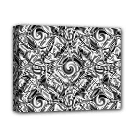 Gray Scale Pattern Tile Design Deluxe Canvas 14  X 11  by Nexatart