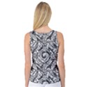 Gray Scale Pattern Tile Design Women s Basketball Tank Top View2