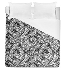 Gray Scale Pattern Tile Design Duvet Cover (queen Size) by Nexatart