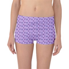 Pattern Background Violet Flowers Reversible Bikini Bottoms by Nexatart