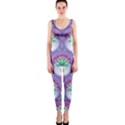 Background Floral Pattern Purple OnePiece Catsuit View1