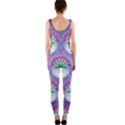 Background Floral Pattern Purple OnePiece Catsuit View2