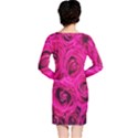 Pink Roses Roses Background Long Sleeve Nightdress View2