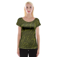 Linux Logo Camo Green Women s Cap Sleeve Top by bullshitdesign