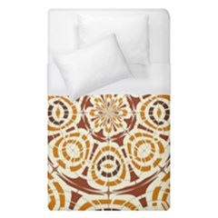 Brown And Tan Abstract Duvet Cover (single Size) by linceazul