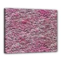 Leaves Pink Background Texture Canvas 20  x 16  View1