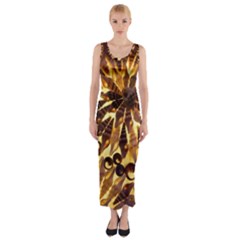 Mussels Lamp Star Pattern Fitted Maxi Dress by Nexatart