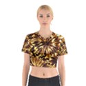 Mussels Lamp Star Pattern Cotton Crop Top View1