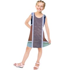 Pattern Symmetry Line Windows Kids  Tunic Dress by Nexatart